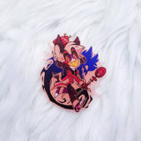 Hazbin Hotel Frosted Pink Pins