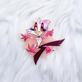 Hazbin Hotel Frosted Pink Pins