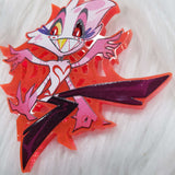 Angel Dust Black Light Neon Pin