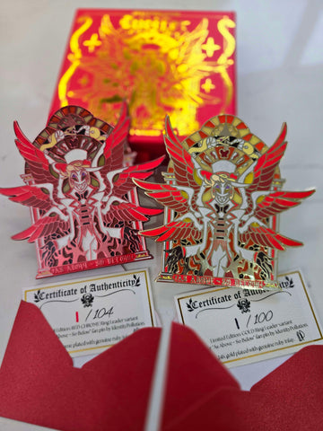 LE: {RING LEADER} Lucifer Stained Glass Enamel Pin