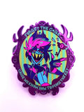 Alastor {Forget the Cage} CHROME Enamel Pin {IN-HANDS}