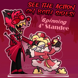 Lucifer/Alastor Fury Swipes Standee {PRE-ORDER}
