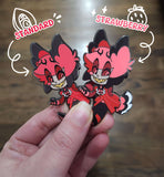 Alastor Bouncy Tail Enamel Pin