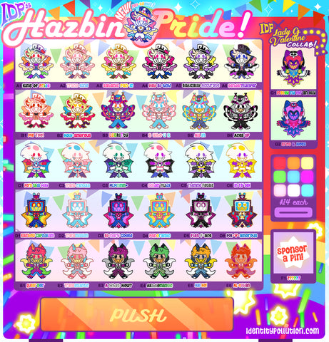 Konpeito Hazbin Pride Pins PRE-ORDER