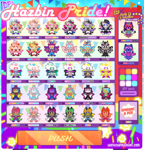 Konpeito Hazbin Pride Pins PRE-ORDER