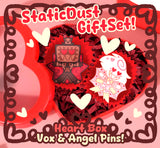Angel, Husk & Vox Valentine's BonBon Pins {Pre-Order}