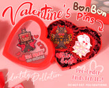 Angel, Husk & Vox Valentine's BonBon Pins {Pre-Order}