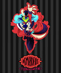 Asmodeus Black Light Neon Pin