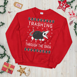 TRASHING THROUGH THE SNOW Sweater 🧵made-to-order